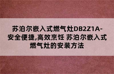 苏泊尔嵌入式燃气灶DB2Z1A-安全便捷,高效烹饪 苏泊尔嵌入式燃气灶的安装方法